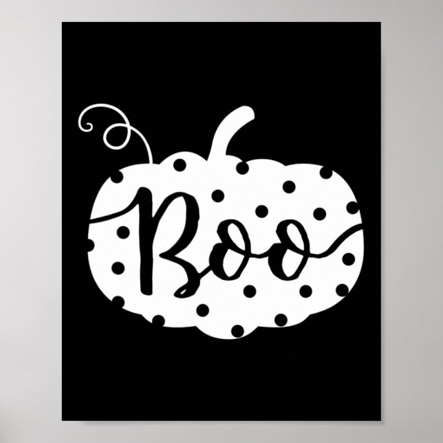 Thanksgiving Halloween Cutest boo Pumpkin' Women G Poster (Front)
