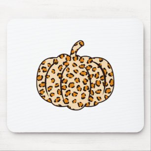 Thanksgiving Halloween Fall animal Leopard Pumpkin Mouse Mat