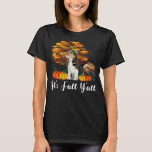 Thanksgiving Halloween It's Fall Y'all Beagle Dog T-Shirt