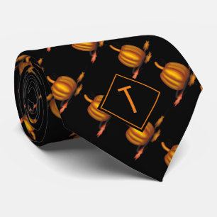 Thanksgiving   Halloween   PUMPKIN   Monogram Tie
