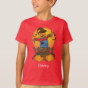 Thanksgiving Happy Pumpkin Patch Scarecrow T-Shirt