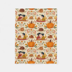 Thanksgiving Harvest Fleece Blanket