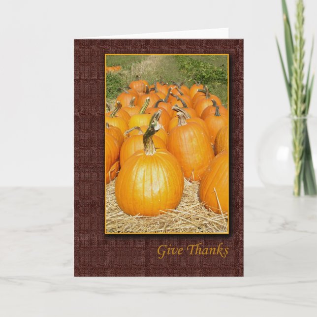 Thanksgiving Harvest Holiday Card (Front)