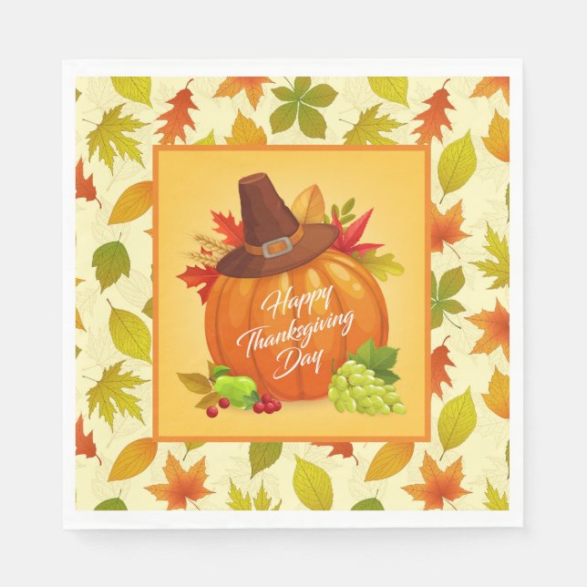 Thanksgiving Harvest  Napkin (Front)