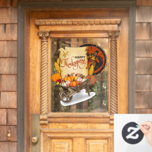 Thanksgiving Harvest Window Cling