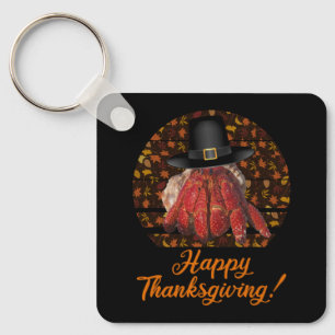 Thanksgiving Hermit Crab Key Ring