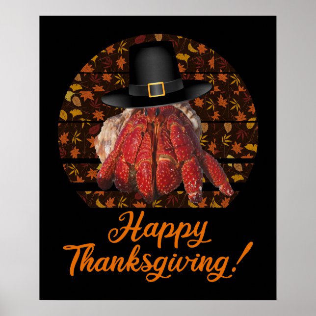 Thanksgiving Hermit Crab Poster (Front)