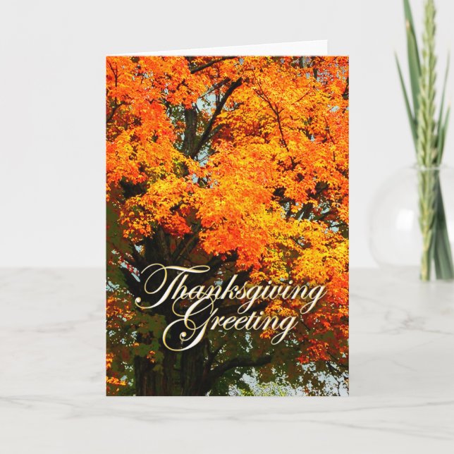 Thanksgiving Holiday Card (Front)