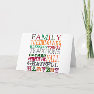 thanksgiving holiday card