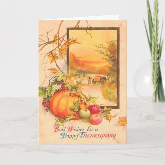 Thanksgiving Holiday Card (Front)