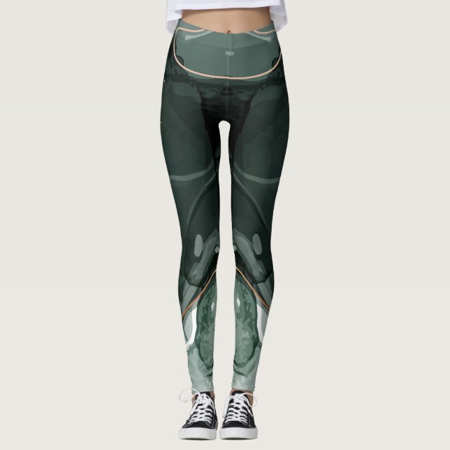 Thanksgiving Holiday Fall Autumn Colourful Legging (Front)