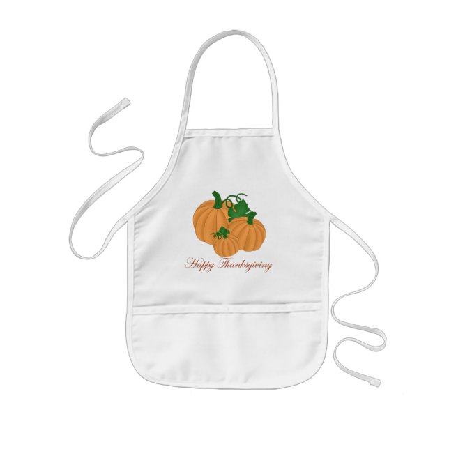 Thanksgiving Holiday kids apron (Front)