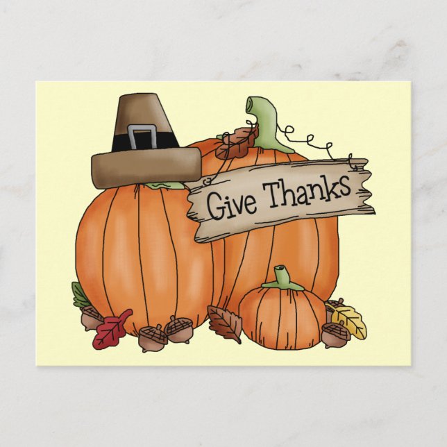 Thanksgiving Holiday Postcard (Front)