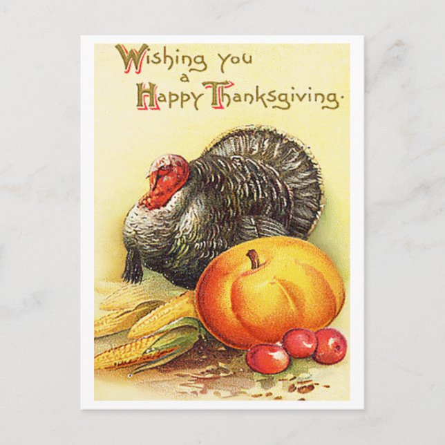 Thanksgiving Holiday Postcard (Front)