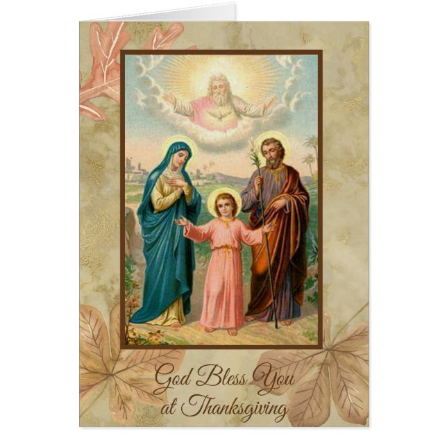 Thanksgiving Holy Family Jesus Mary St. Joseph (Front)