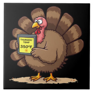Thanksgiving Humor Funny Turkey Joke Tile