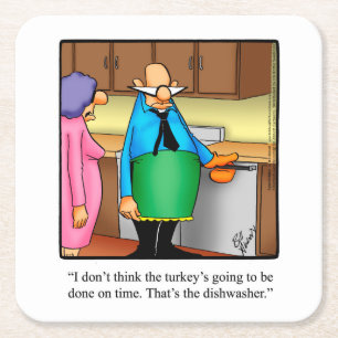 Thanksgiving Humour Bar Coasters
