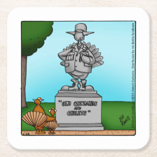 Thanksgiving Humour Bar Coasters