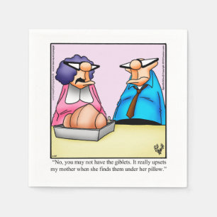 Thanksgiving Humour Cocktail Party Napkins