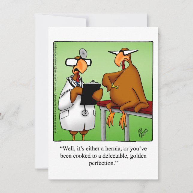Thanksgiving Humour Dinner Invitations (Front)