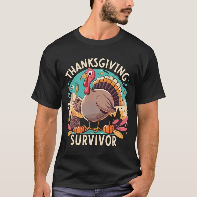 Thanksgiving Humour - Funny Thanksgiving T-Shirt (Front)