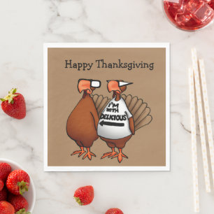 Thanksgiving Humour Holiday Napkins 