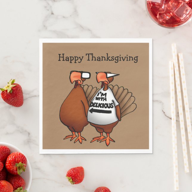 Thanksgiving Humour Holiday Napkins  (Insitu)