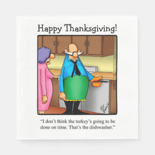 Thanksgiving Humour Holiday Napkins 