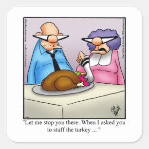 Thanksgiving Humour Holiday Stickers