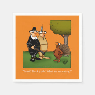 Thanksgiving Humour Paper Cocktail Napkins