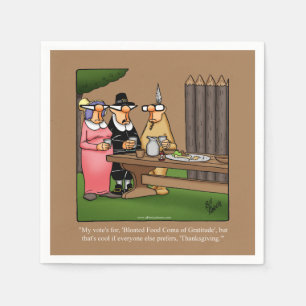 Thanksgiving Humour Paper Napkins