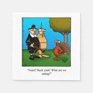 Thanksgiving Humour Paper Napkins