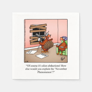 Thanksgiving Humour Paper Napkins