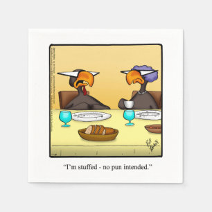 Thanksgiving Humour Paper Napkins