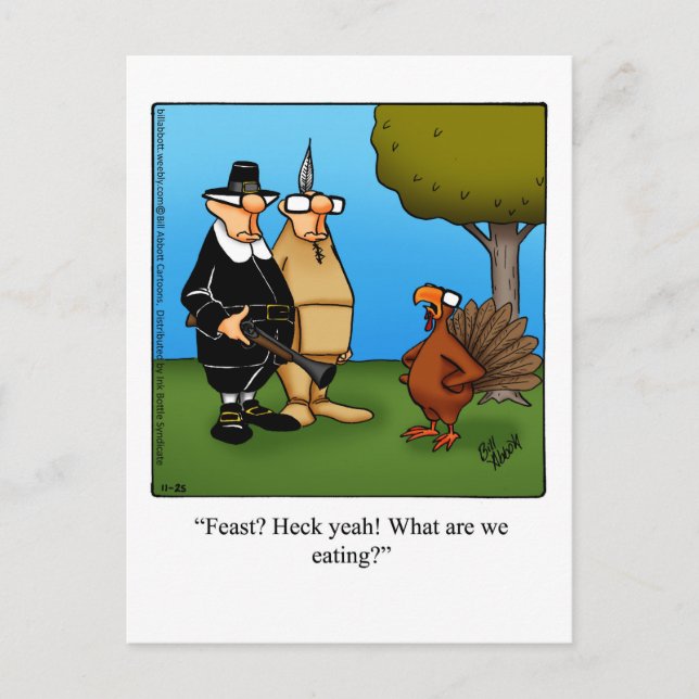 Thanksgiving Humour Postcard "Spectickles" (Front)