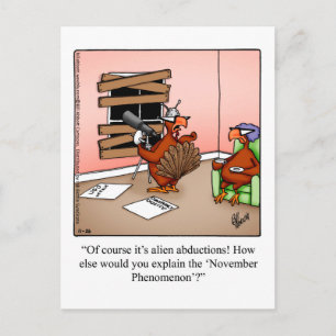 Thanksgiving Humour Postcard "Spectickles"