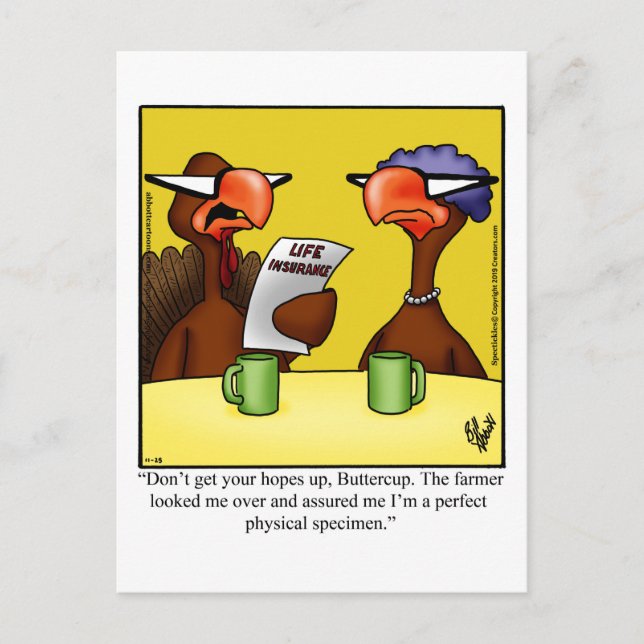 Thanksgiving Humour Postcard "Spectickles" (Front)