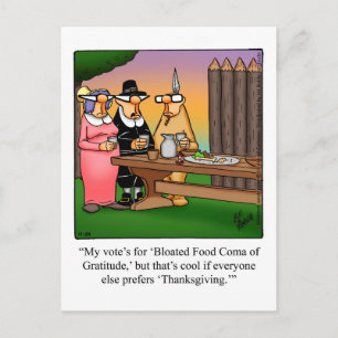 Thanksgiving Humour Postcard "Spectickles"