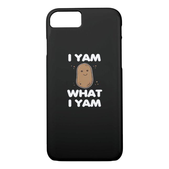 Thanksgiving I Yam What I Yam Funny Fall Classic Case-Mate iPhone Case (Back)