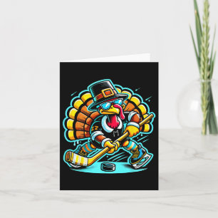 Thanksgiving Ice Hockey Turkey Day Fall  Card