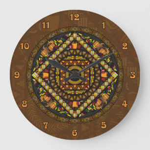 Thanksgiving Icons Clock