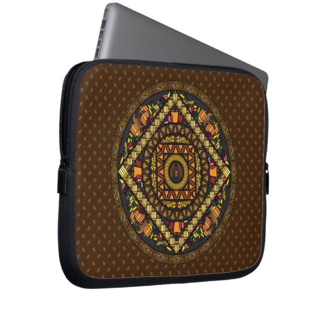 Thanksgiving Icons Laptop Case (Front Right)