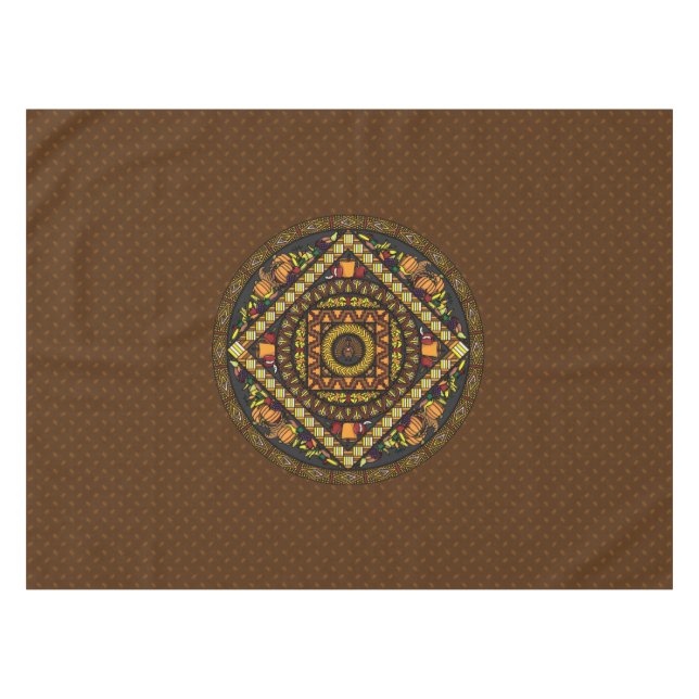 Thanksgiving Icons Tablecloth (Front (Horizontal))