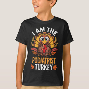 Thanksgiving I'm The Podiatrist Turkey Matching T-Shirt
