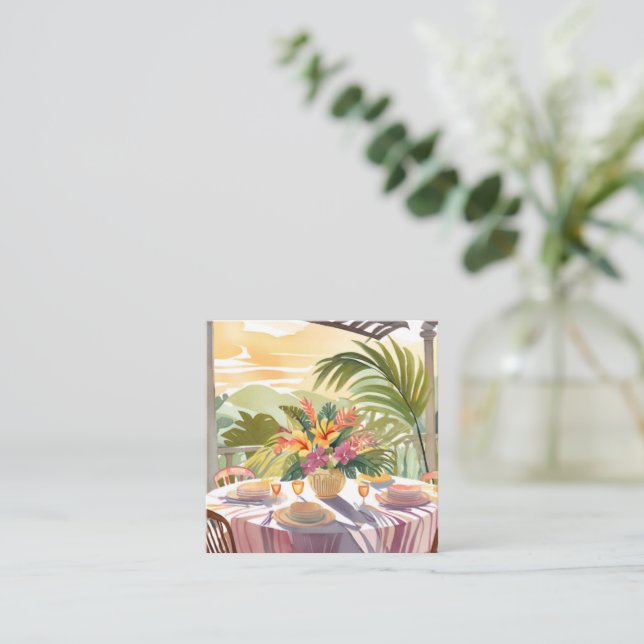 Thanksgiving in Florida - Notecard (Standing Front)