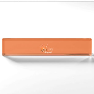 Thanksgiving in Orange Nameplate