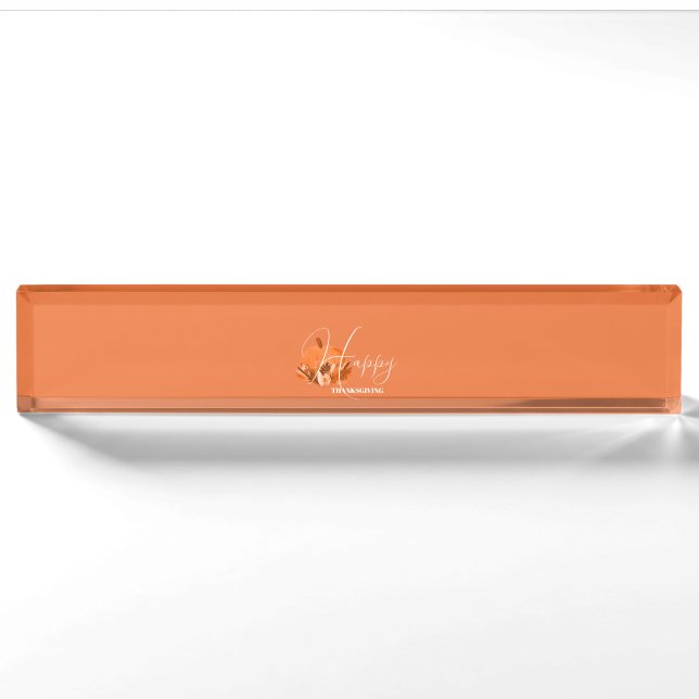 Thanksgiving in Orange  Nameplate (Front)