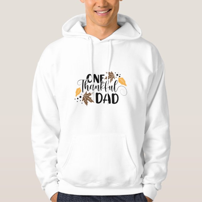 Thanksgiving inspired typography  hoodie (Front)