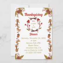 Thanksgiving Invitation