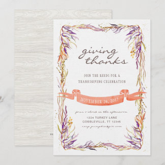Thanksgiving Invitation